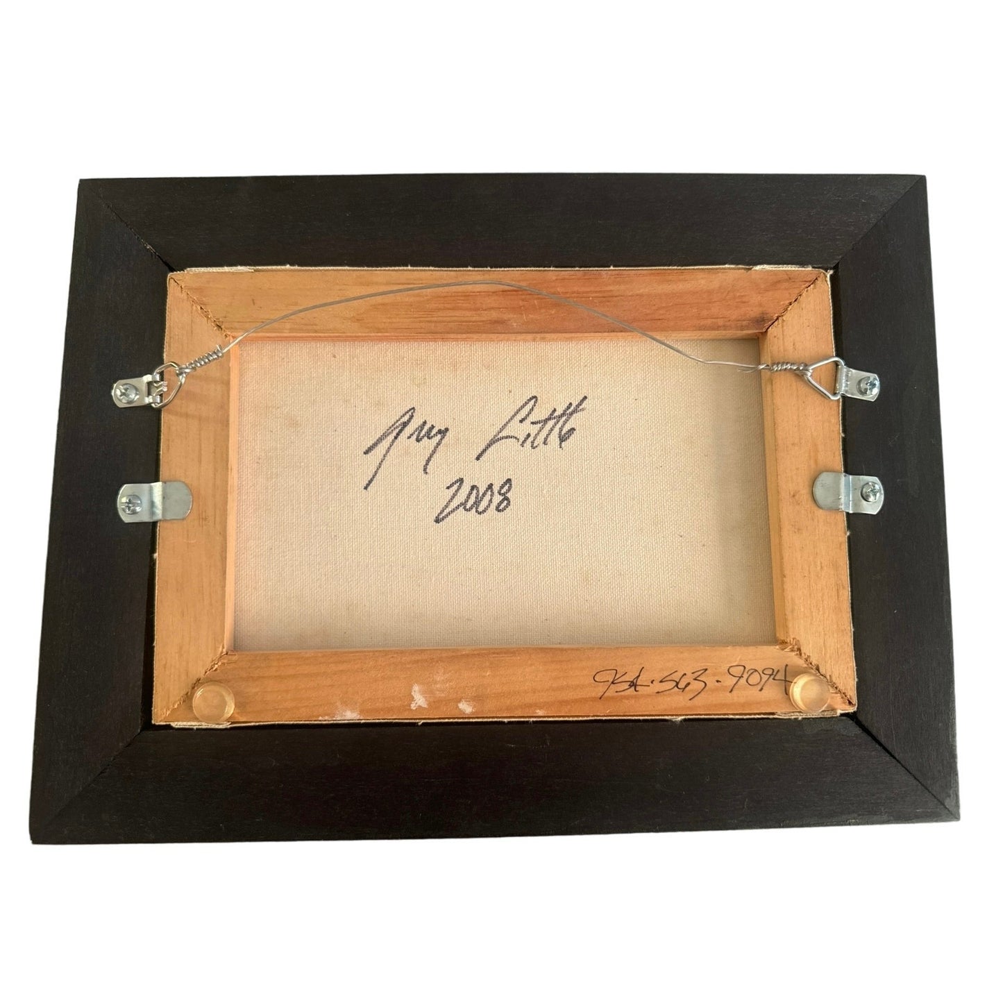 Gregory Little, Dockside Reflections, Framed Canvas Oil Painting, 2008