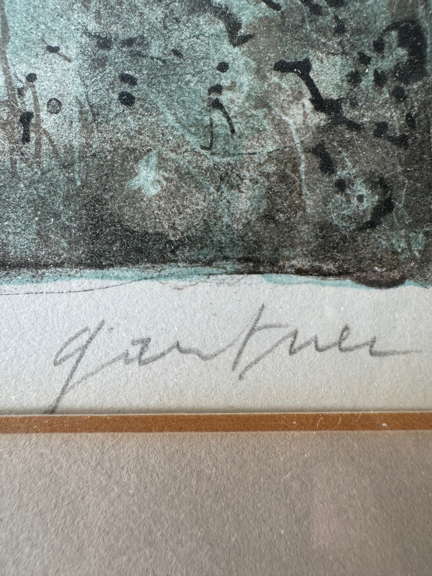 Bernard Gantner, Lac Hivernal Aux Voges, Lithograph on Woven Paper, 1970s